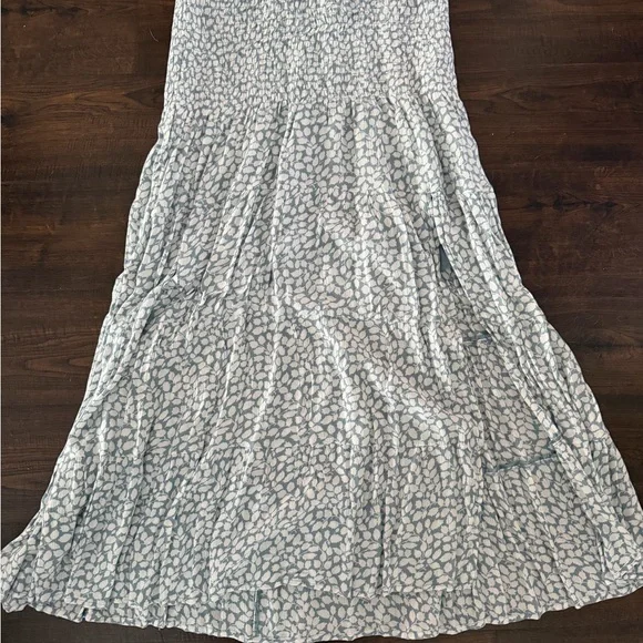 Abercrombie & Fitch Blue and White Maxi Skirt - Picture 2 of 4